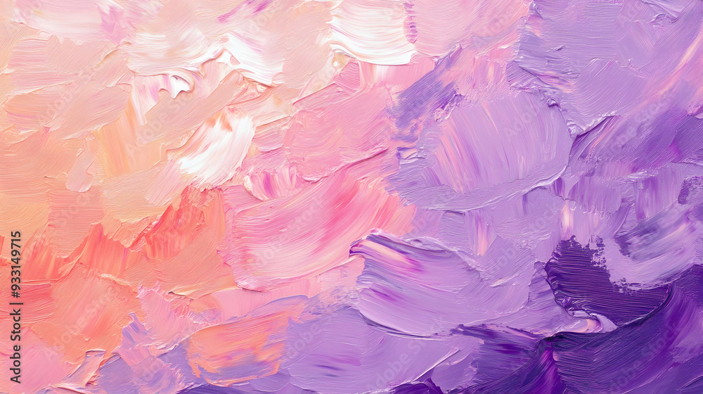 An abstract oil painting in textured impressionism with vibrant purple and pink brush strokes, creating a dynamic widescreen background illustration. An abstract oil painting in textured impressionism with vibrant purple and pink brush strokes, creating a dynamic widescreen background illustration.