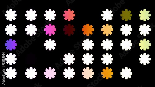 Snowflakes, glare on the background