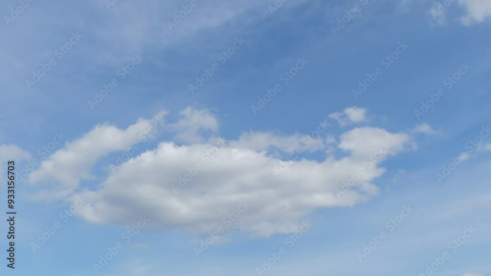 Timelapse of clouds in a blue sky. Timelapse of clouds in a blue sky.