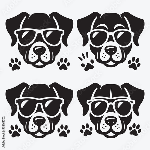 Creative Dog Silhouette Collection Stunning Clip Art for All Pet Enthusiasts