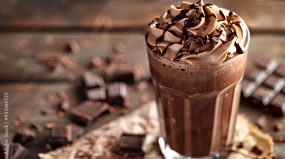 Cold chocolate milkshake Cold chocolate milkshake
