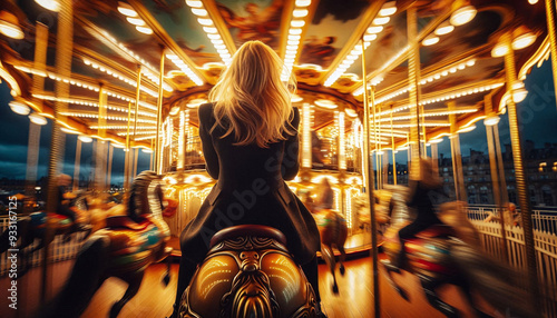 carousel at night