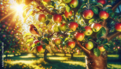 apple tree in the garden