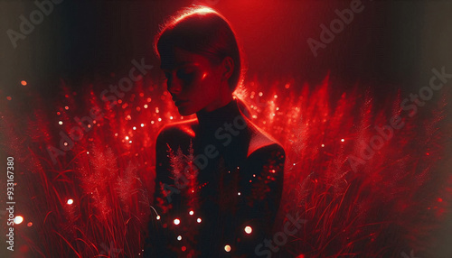 person with a background