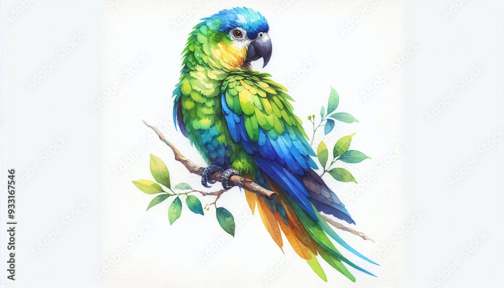 Fototapeta premium blue and yellow macaw