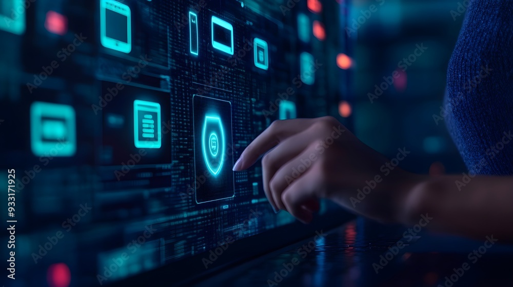 Cybersecurity Protection Digital Shield
