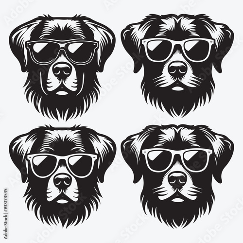 Creative Dog Silhouette Collection Stunning Clip Art for All Pet Enthusiasts