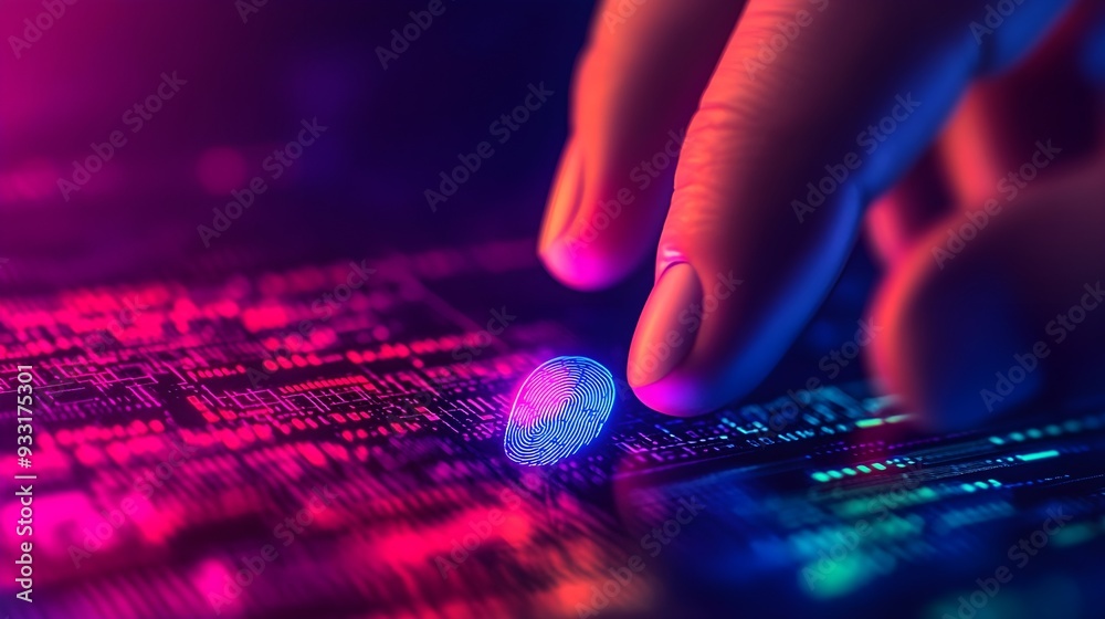 Fingerprint Scan Security Technology Digital Access Fingerprint Scan Security Technology Digital Access