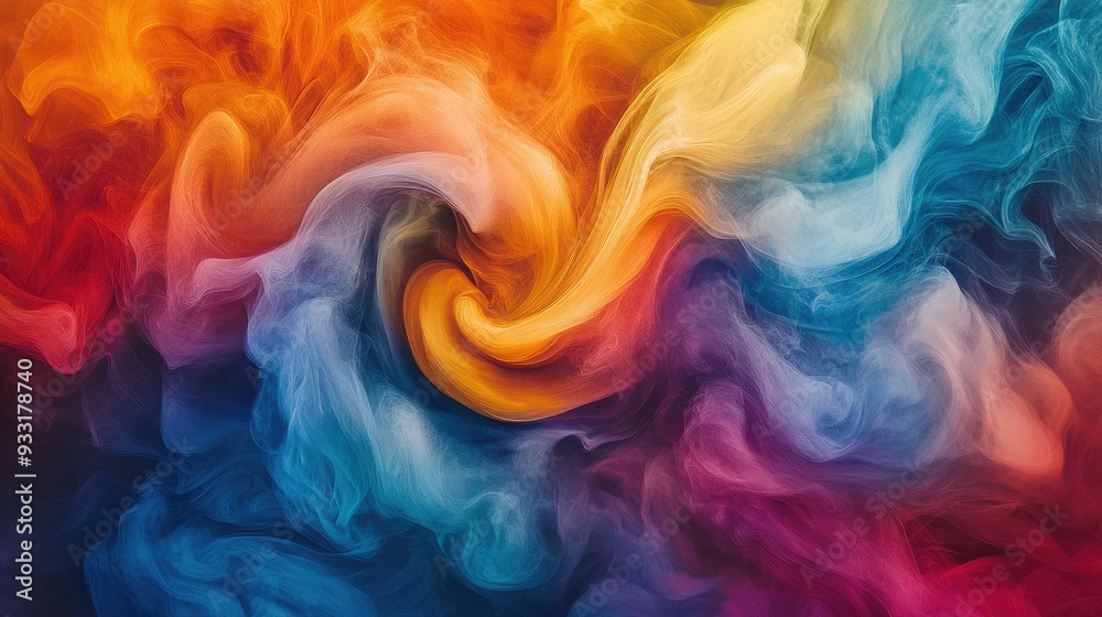 A vibrant swirl of colorful smoke, creating an artistic and dynamic visual that captivates the eye. A vibrant swirl of colorful smoke, creating an artistic and dynamic visual that captivates the eye.