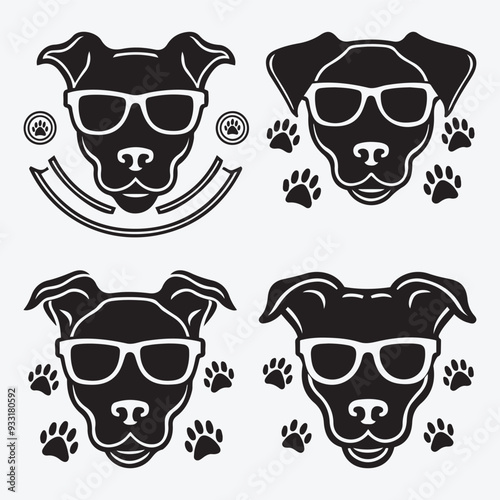 Creative Dog Silhouette Collection Stunning Clip Art for All Pet Enthusiasts