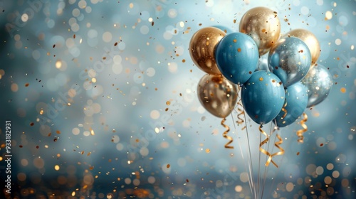 birthday wallpaper with copy space, celebration backdrop
