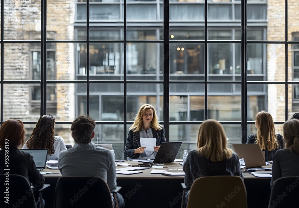 Obraz premium female business people in an office meeting room
