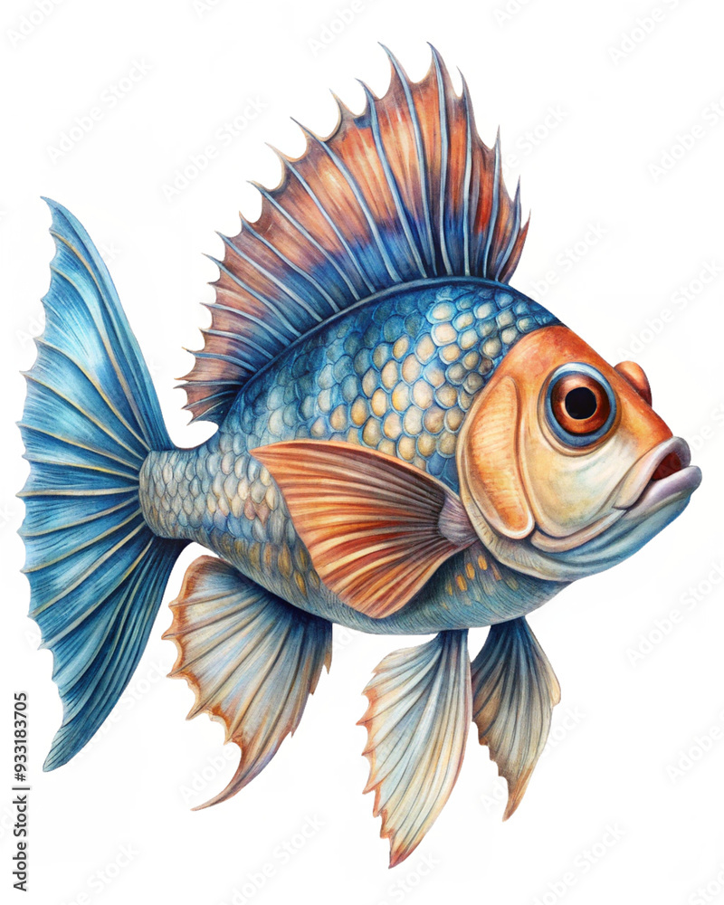 Fototapeta premium fish isolated on white