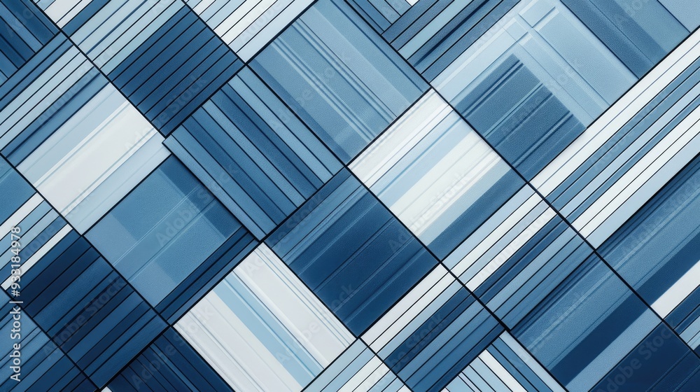 The abstract picture of the blue square repetitive pattern polygon ...