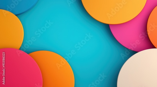 Wallpaper Mural Futuristic Workforce Dynamics - Abstract Art with Vibrant Colors and Copy Space for Text in High Detail 8K Resolution Torontodigital.ca