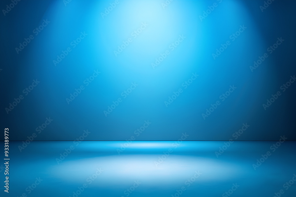 Obraz premium Blue studio room background for product