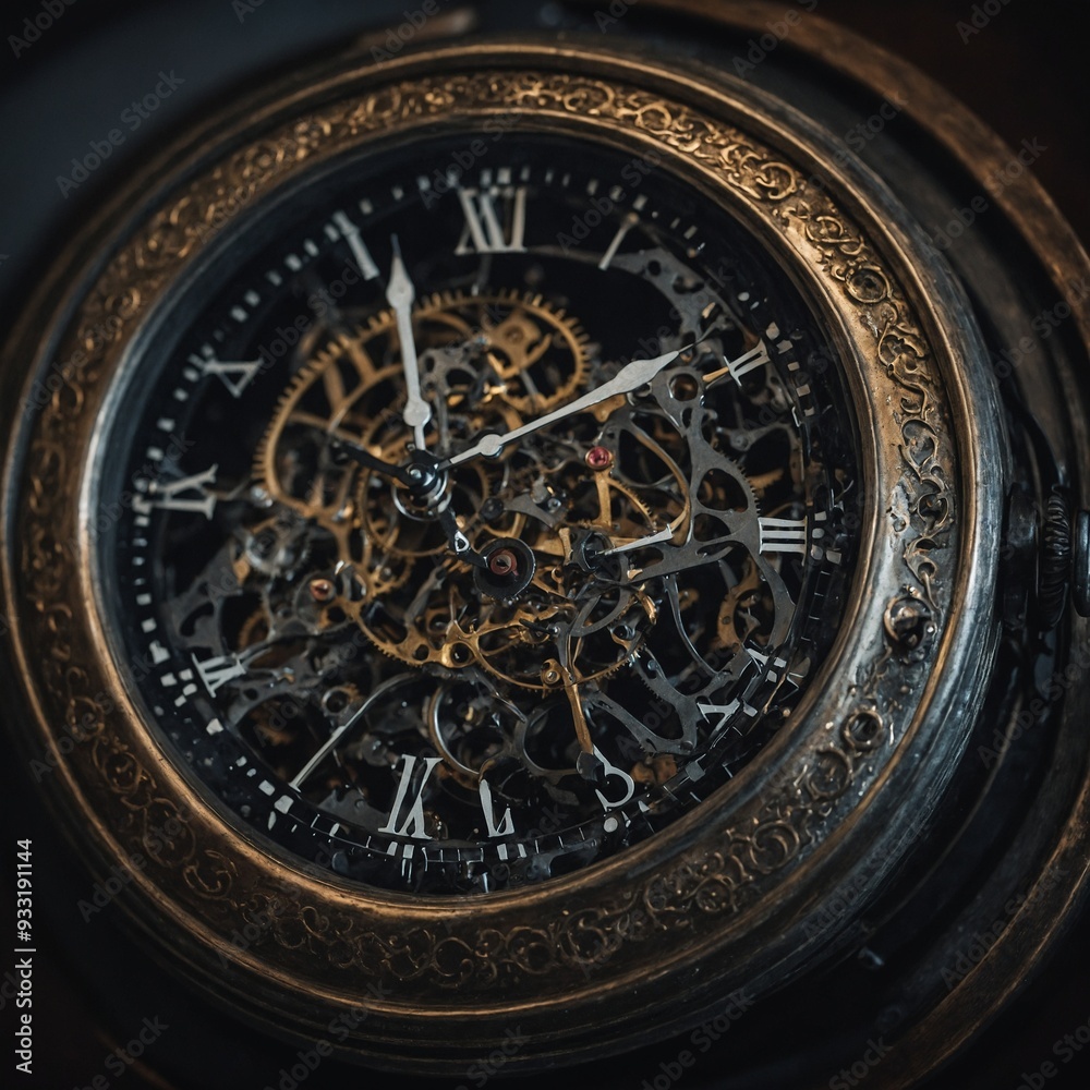 Fototapeta premium Combining timeless elegance with cutting-edge modern design in watches