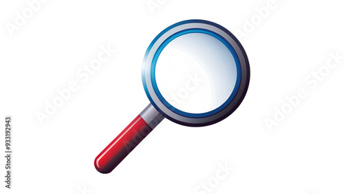 magnifying glass isolated on white background