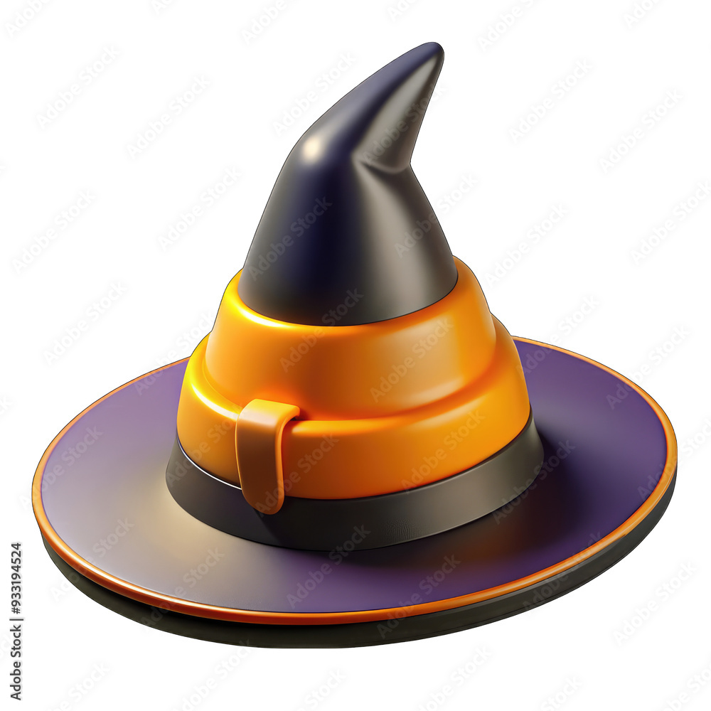 Witch hat isolated on white background Witch hat isolated on white background