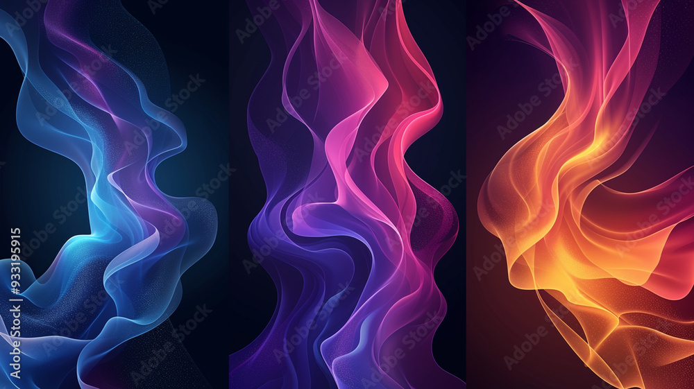 Set of abstract modern graphic elements and forms. Set of abstract modern graphic elements and forms.