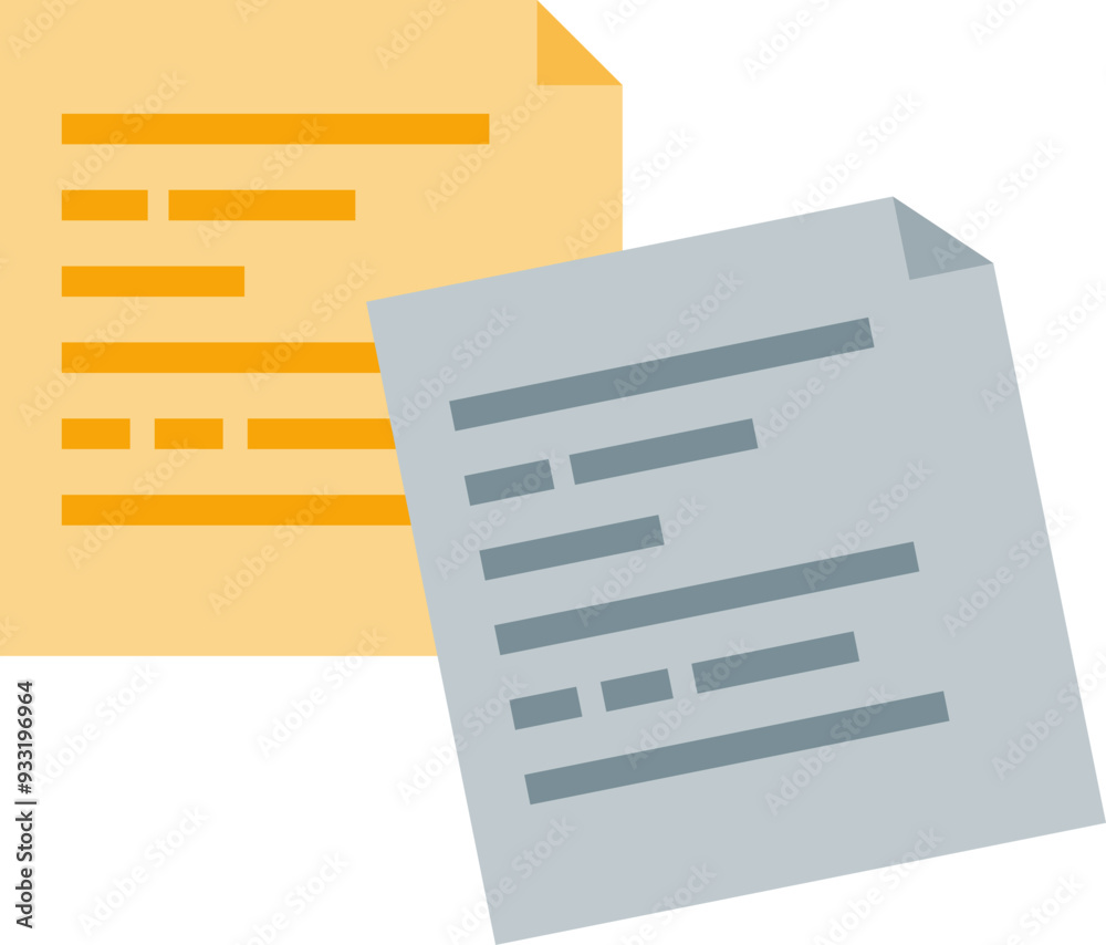 Two sticky notes, one yellow with lines, one gray with bullet points, symbolizing organization and reminders. Two sticky notes, one yellow with lines, one gray with bullet points, symbolizing organization and reminders.