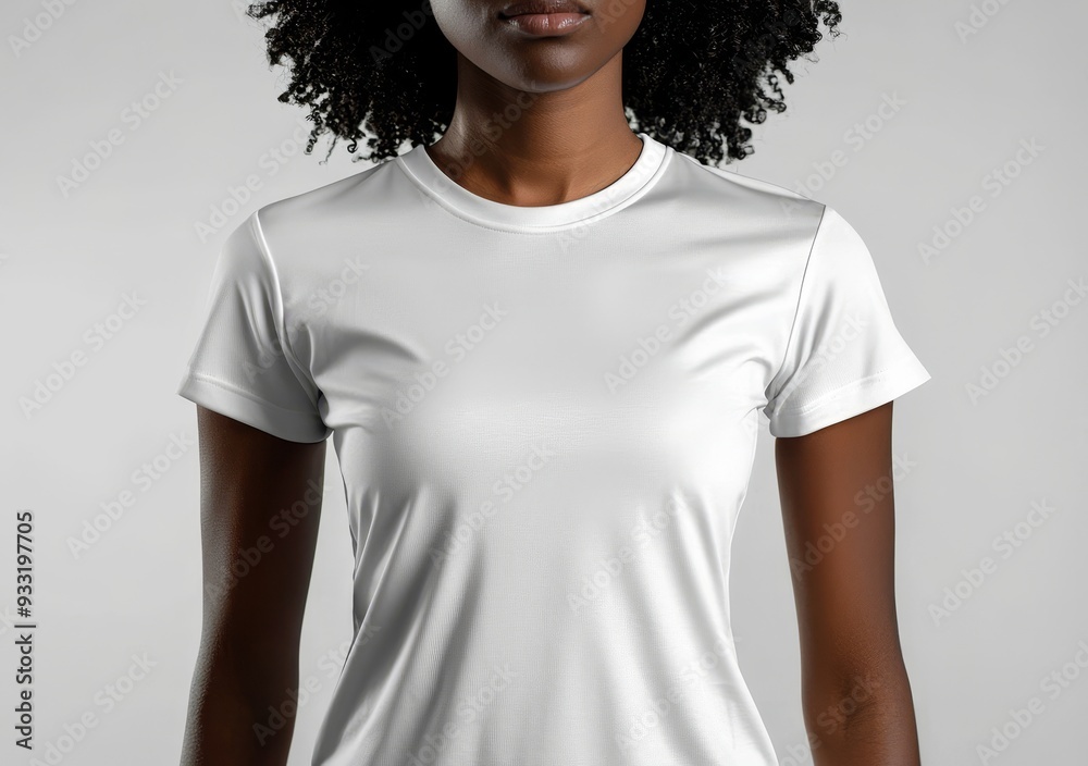 A white t-shirt design mockup, isolated, clipped path. A clear template for the front of a black t-shirt. A t-shirt model, empty. A plain t-shirt dress redesigned for printing.
