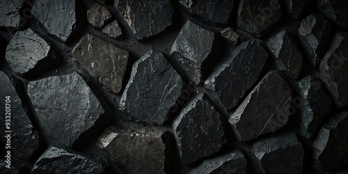 Background of dark stone with copy space image. photo