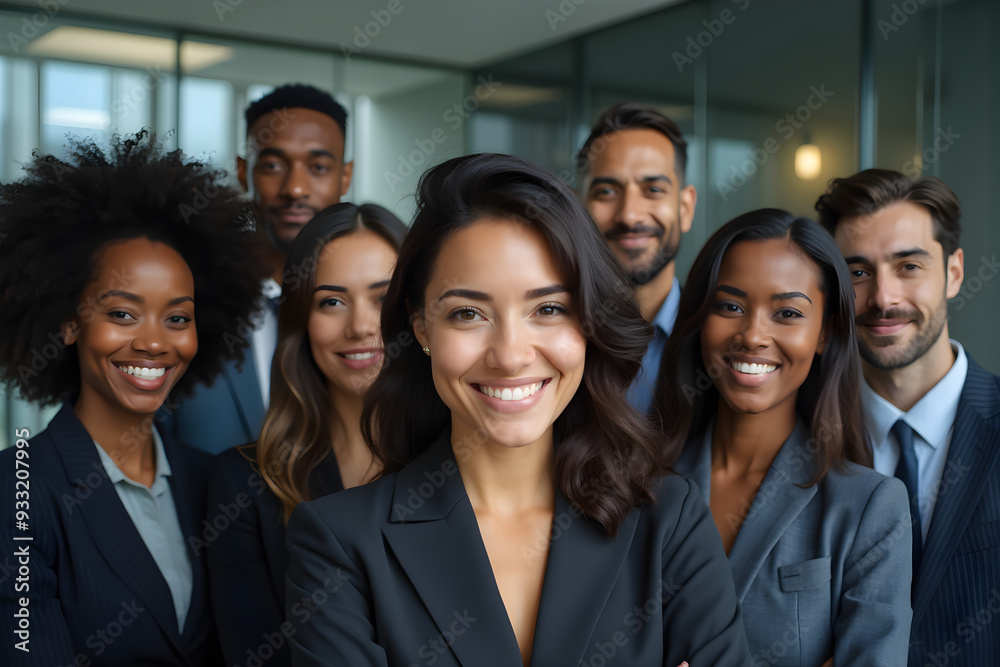 Portrait of a multi-ethnic business team