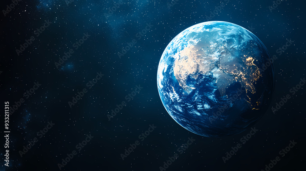 Blue Earth from space Blue Earth from space