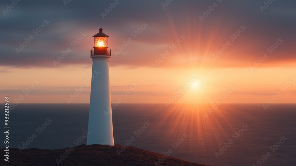 Radiant Lighthouse Illuminating the Seas with Diamond Prisms | Stunning 8K Detail for Copy Space Radiant Lighthouse Illuminating the Seas with Diamond Prisms | Stunning 8K Detail for Copy Space