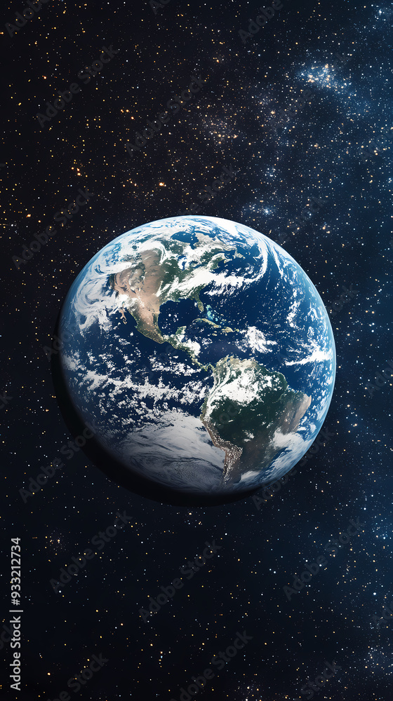 Obraz premium Blue Earth from space