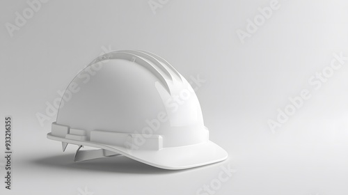 Wallpaper Mural Isolated white construction helmet in a mockup style, front-facing and centered against a clean white background. Ideal for projects focused on safety, construction, and industrial design Torontodigital.ca