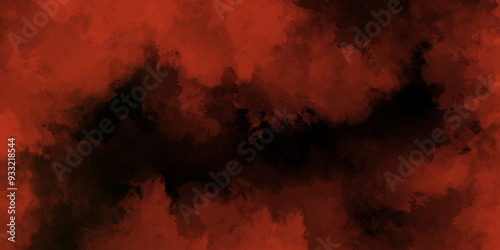 abstract cloud and vapor texture background. Black and red smoke aquarelle smudge illustration smooth grungy smokey light red colors ink glow. red color powder explosion	
