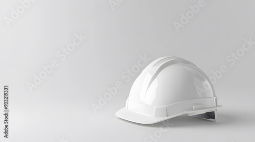 Wallpaper Mural Isolated white construction helmet in a mockup style, front-facing and centered against a clean white background. Ideal for projects focused on safety, construction, and industrial design Torontodigital.ca