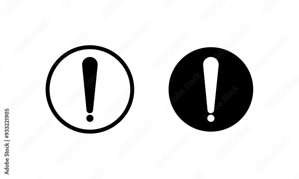 Danger sign vector. Warning sign isolated on white background. Danger sign vector. Warning sign isolated on white background.