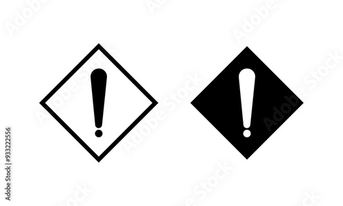 Danger sign vector. Warning sign isolated on white background. Free Download Danger sign vector. Warning sign isolated on white background. - GFXLoad