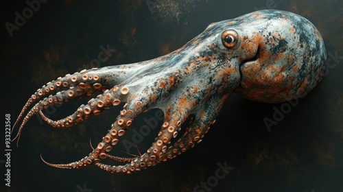 Close Up Of An Octopus With Its Tentacles Spread Out