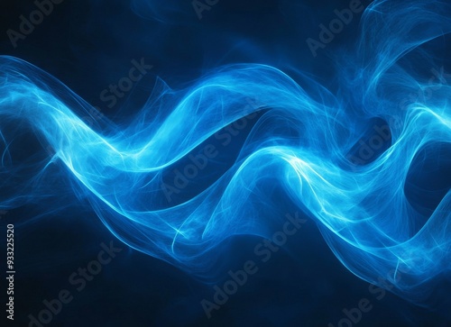 Swirling Blue Energy: Abstract Background for Creative Design. Generative AI