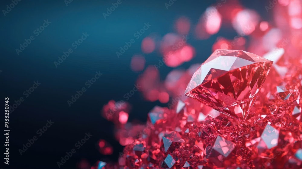 Futuristic Nanotech Diamond Growth in Lab with Glowing Crystals - High Detail 8K Resolution for Copy Space. Futuristic Nanotech Diamond Growth in Lab with Glowing Crystals - High Detail 8K Resolution for Copy Space.