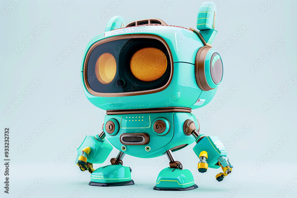 AI generated picture of fantasy cartoon character robot humanoid AI generated picture of fantasy cartoon character robot humanoid