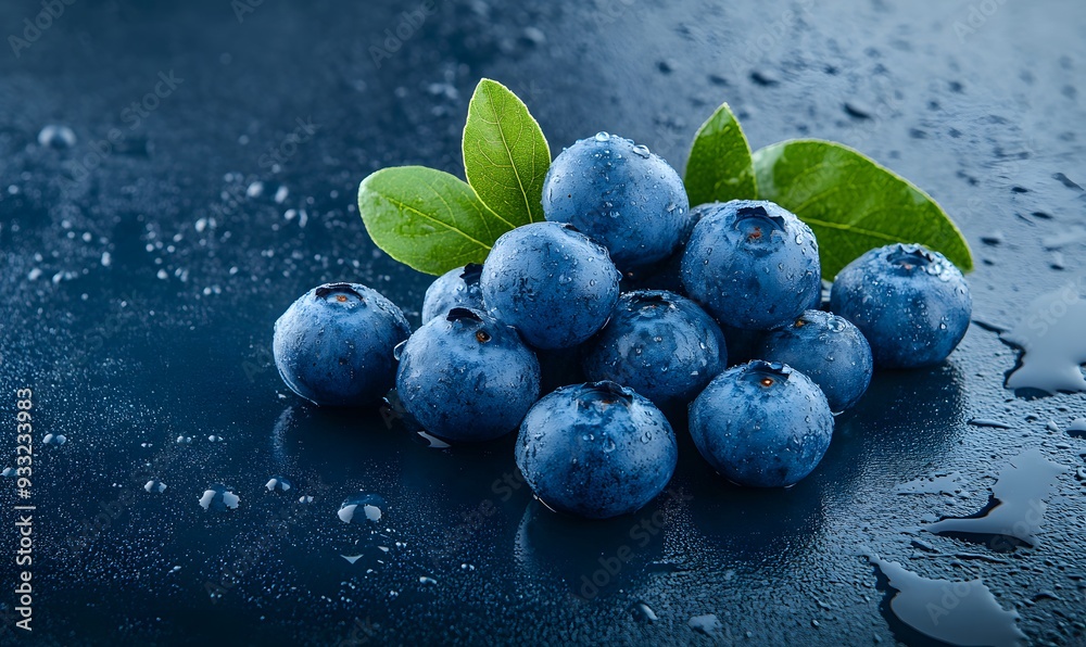 fresh blueberries, Generative AI fresh blueberries, Generative AI