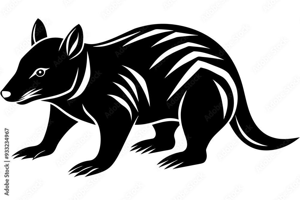 Obraz premium Tasmanian devil vector art and illustration