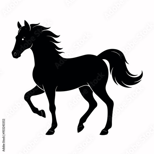         Horse walks along the seashore coloring page

