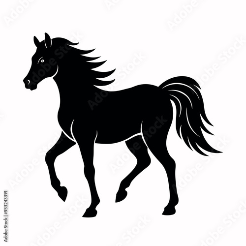         Horse walks along the seashore coloring page


