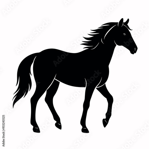         Horse walks along the seashore coloring page


