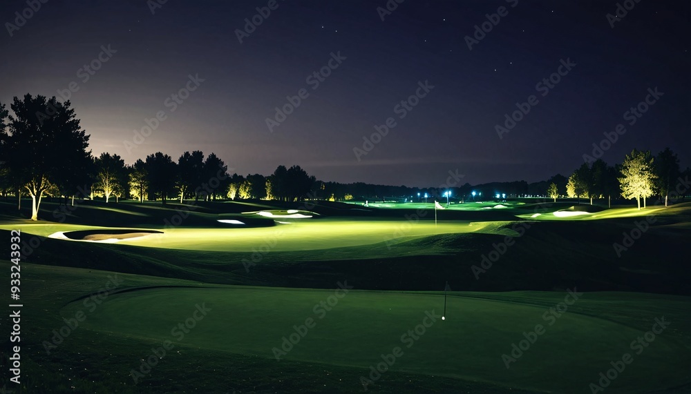Golf Course at Night Golf Course at Night