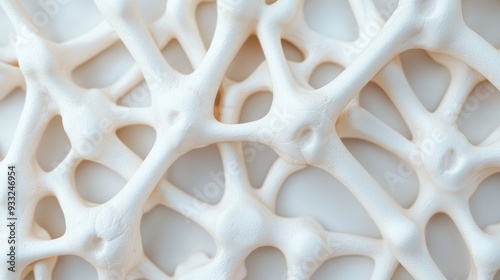 Detailed Anatomy of Bone Joints Highlighting Cartilage and Ligaments with Copy Space, 8K Resolution photo