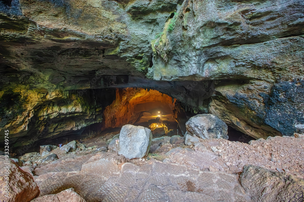 The Caves of Heaven and Hell (Heaven and Hell) and the Church of the Virgin Mary are two large pits in the Taurus Mountains.Narlıkuyu, Mersin, Turkey.