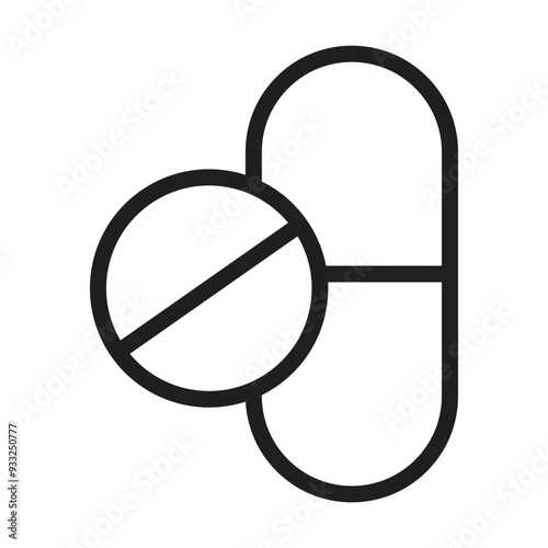 drug icon vector on white background