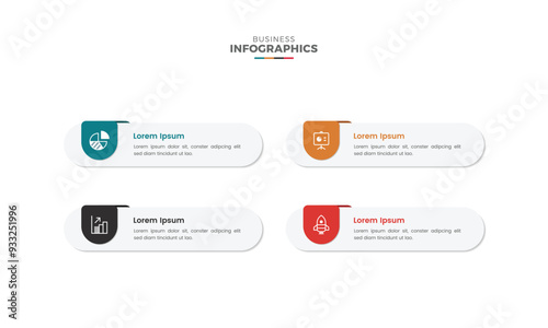 Modern colorful multipurpose business infographic template design for presentation

